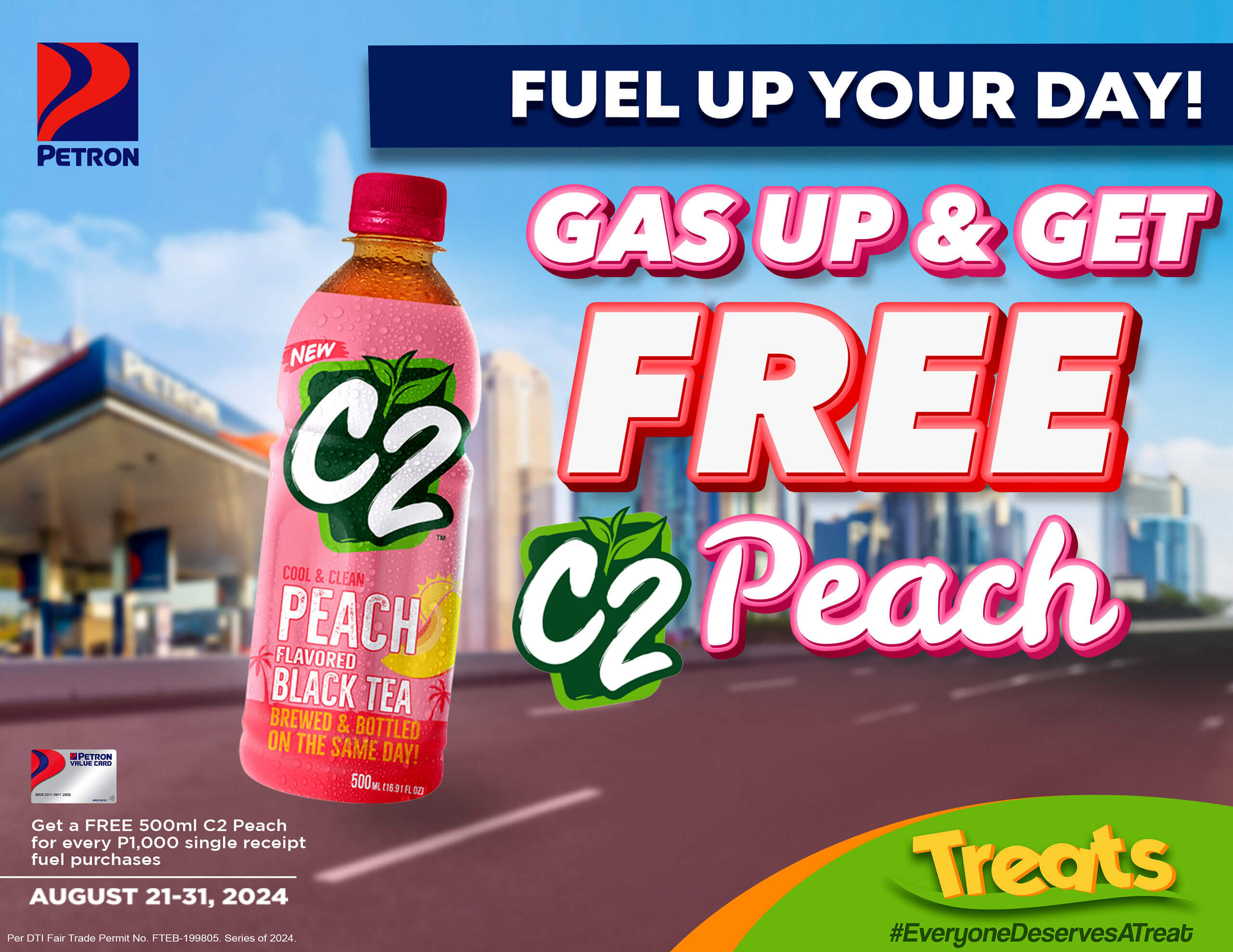 GAS UP AND GET FREE C2 PEACH (August 21-31, 2024)