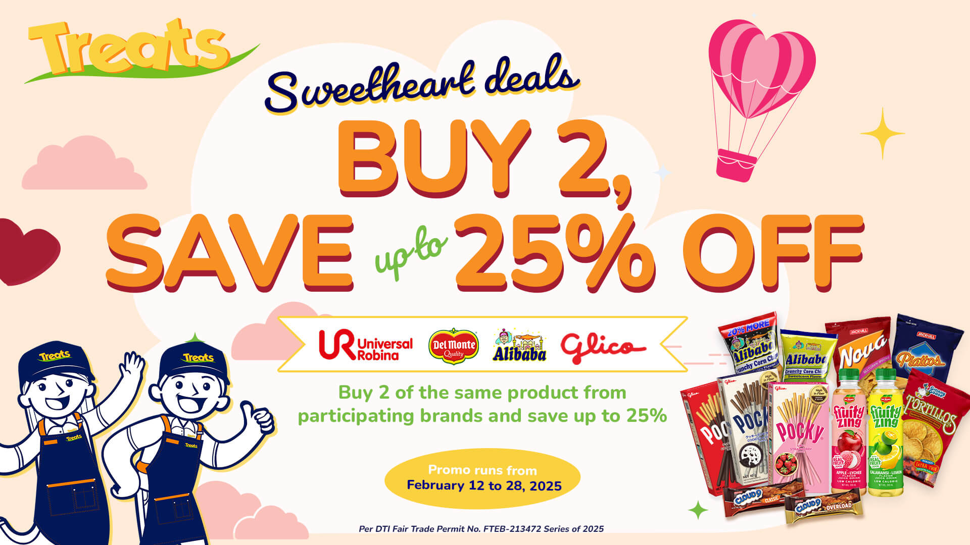 Sweetheart Deals: Buy 2, Save Up To 25% Off (February 12-28, 2025)